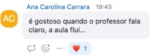 Depoimento de aluno 6