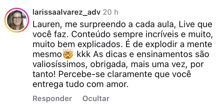 Depoimento de aluno 7