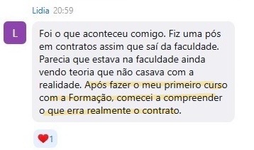 Depoimento de aluno 8